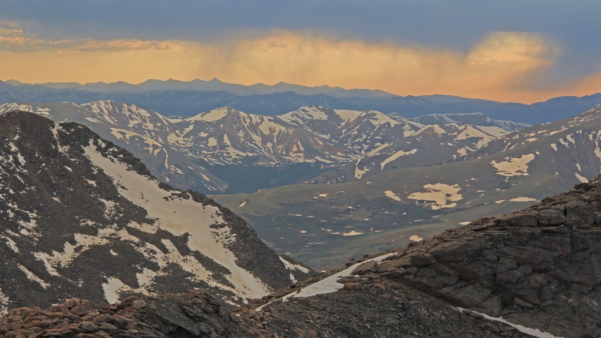 Mount Evans summit in Arapaho National Forest, Colorado