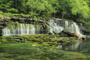 Blue Hole Falls waterfall in Tennessee 