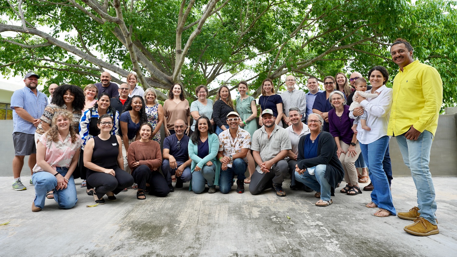 Group photo of the Caribbean Community of Practice researchers, practitioners, and professionals.