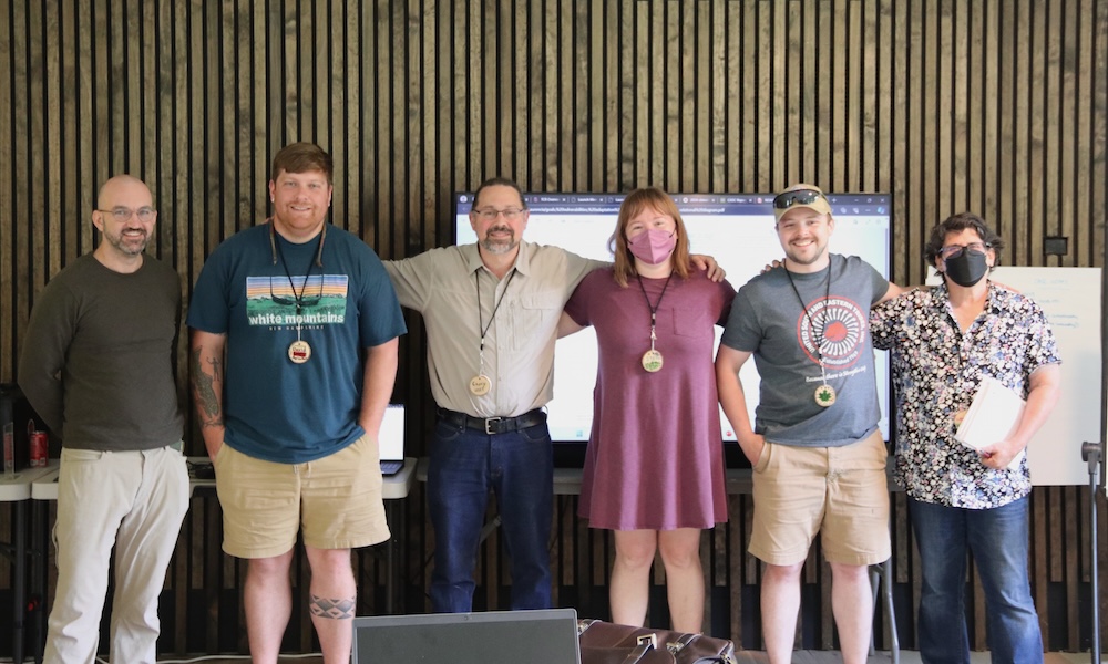 Members of USET Nations and USET staff at a Tribal Climate Resilience Camp.